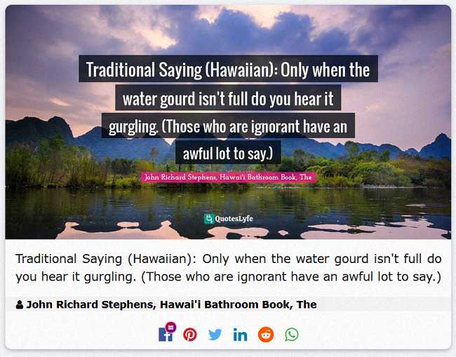 &mdash;from The Hawai'i Bathroom Book